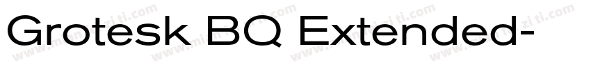 Grotesk BQ Extended字体转换